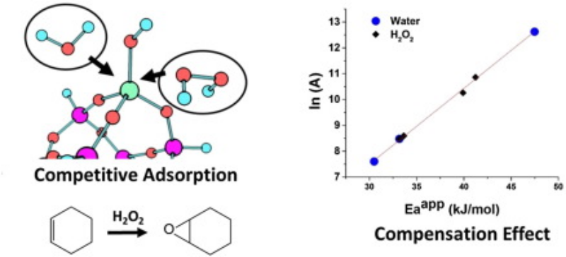 A kinetic study of vapor- phase cyclohexene epoxidation by H<sub>2</sub>O<sub>2</sub> over mesoporous TS-1 Key Graphics